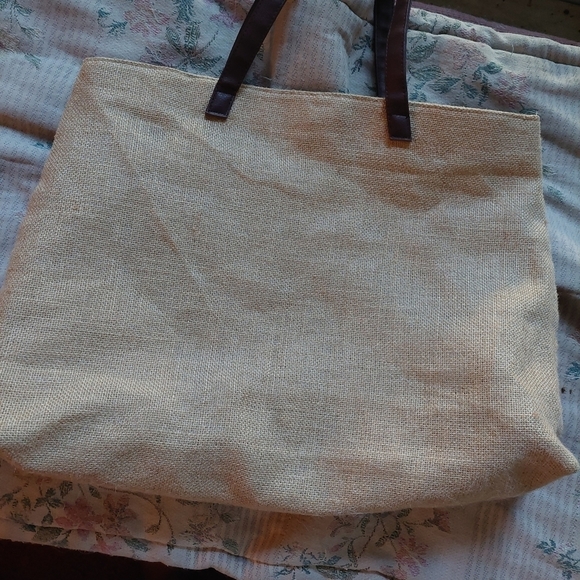 Vintage* Large Jute Tote - Picture 2 of 8
